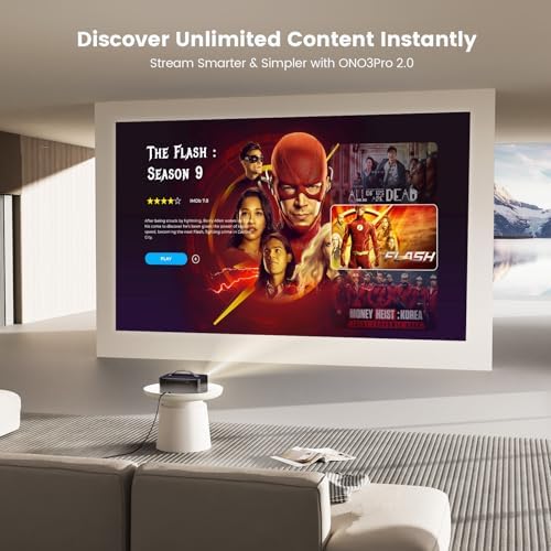 ONOAYO Outdoor-Projector-4K with AI Auto Focus,50WDolby Audio,Built-in Apps - Image 2
