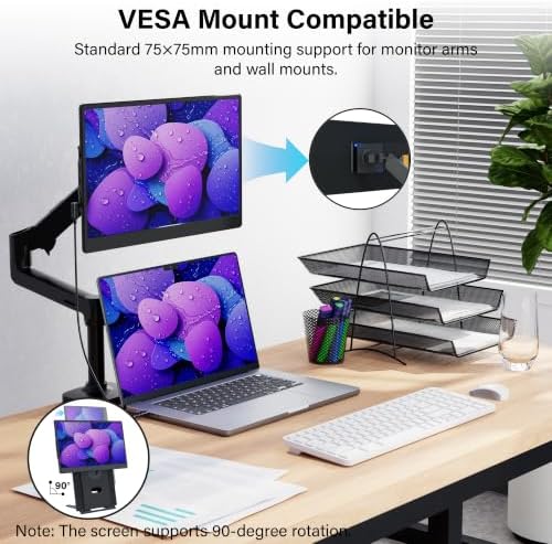 CIDETTY Laptop Screen Extender 15.6", FHD 1080P Detachable Monitor Portable - Image 5