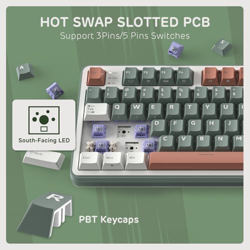 RK ROYAL KLUDGE S98 Wireless Mechanical Keyboard w/Smart Display & Knob - Image 6