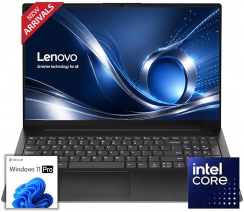 Lenovo New V15 Business Laptop(2026 Premium Edition) with MS 365 for Web, Powerful Intel Quad-Core Processor, 15.6" FHD Anti-Glare Display, WiFi 6, Bluetooth 5.3, Long Battery Life, Windows 11 Pro by LENOVO