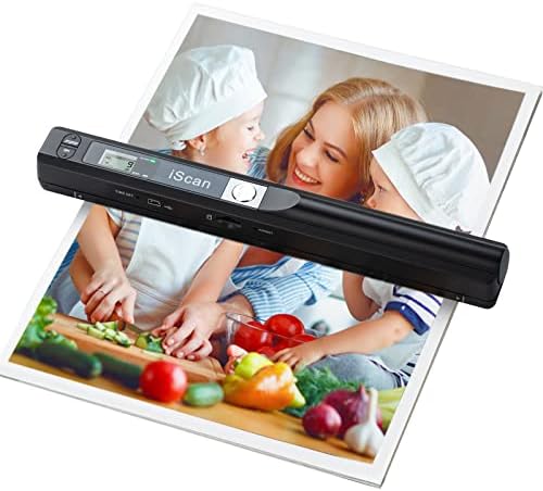 Portable Scanner, Photo Scanner for A4 Documents, Handheld Scanner for Business, Photo, Picture, Receipts, Books, JPG/PDF Format Selection, UP to 900 DPI, with 16G SD Car by Hczrc