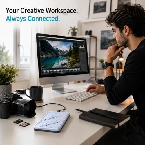 1TB Portable External Hard Drive, USB 3.0, 2.5 Inch HDD, Silver - Image 5