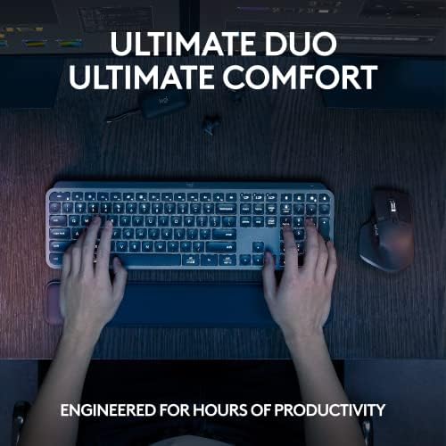 Logitech MX Keys S Combo Performance Wireless Keyboard and Mouse - Graphite - Image 2