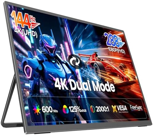 UPERFECT Portable Gaming Monitor 27”, Dual Mode 4K UHD 144Hz/FHD 288Hz by UPERFECT