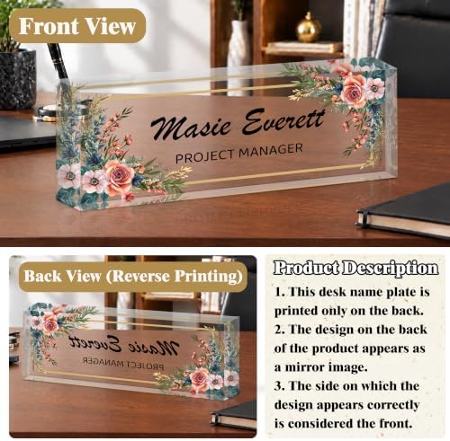 Ship Next Day Custom Name Plate for Desk, Desk Name Plate Personalized - Image 4