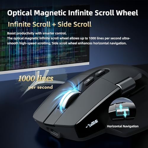 Ergonomic Productivity Wireless Mouse, Infinite & Side Scroll - Image 4