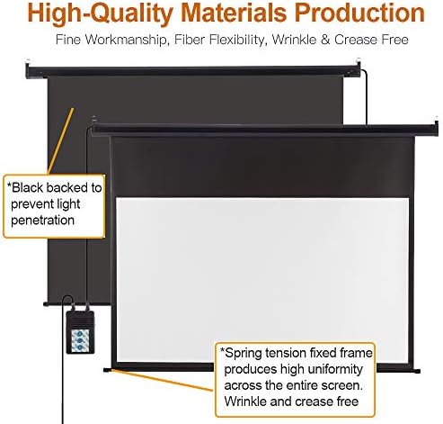 Auto Motorized Projector Screen with Remote Control, 120 inch, 4:3 Ratio - Image 5