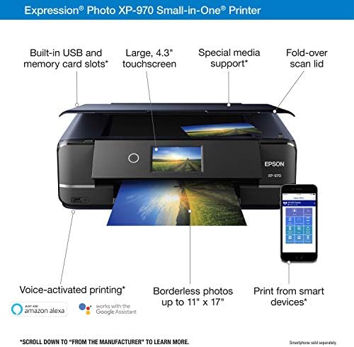 Epson Expression Photo XP-970 Wireless All-in-One Wide-Format Printer - Image 3