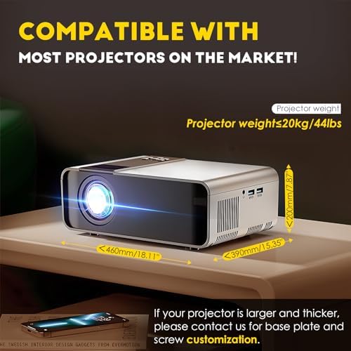 CGOLDENWALL Ultra-Thin Hidden Motorizerd Projector Mount Electric Projector Lift, 44lbs Capacity, Baseplate Customizable, Remote Control (Running Distance: 1 M/ 39.37") - Image 3
