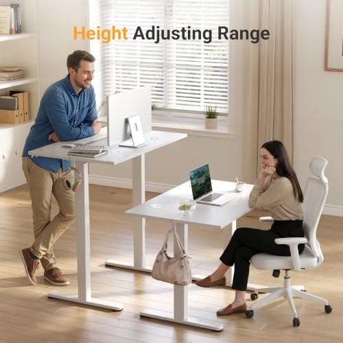YDN 40 x 24 Inch White Electric Standing Desk - Image 7