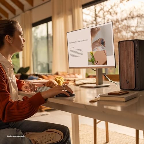 HP 2025 OmniDesk Business Next Gen AI PC Desktop, Intel Core Ultra 7 265, 400 W Power Supply，32GB DDR5 RAM,1TB SSD, USB-C, Wi-Fi 6,Bluetooth 5.4,Wired KB & Mouse, Windows 11 Home - Image 2