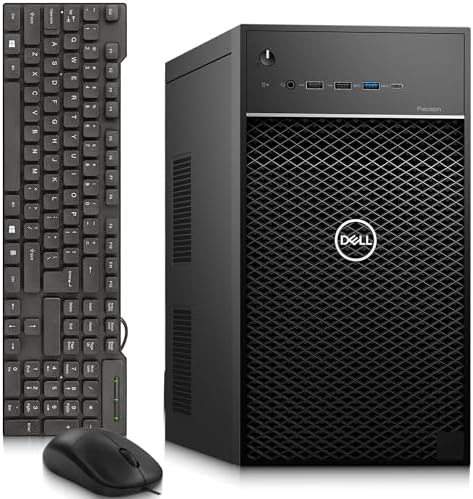 Dell Precision 3640 Tower Desktop PC – Intel Core i9-10900 Up to 5.20GHz – 16GB DDR4 RAM – 256GB SSD – 500GB HDD – Keyboard & Mouse – Wi-Fi – Windows 11 Pro Business – Workstation Computer (Renewed) by Amazon+Renewed