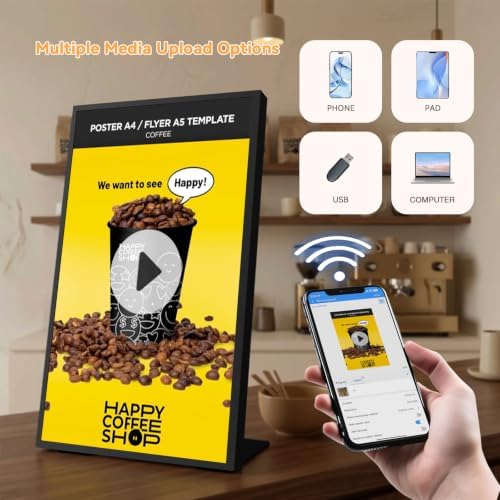 18.5" Digital Signage Display, 700 Nits Digital Menu Board - Image 6