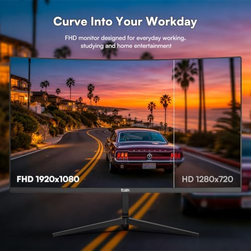 24 Inch Curved Monitor FHD 1080P 100Hz, VA Panel for Computer, 3000R - Image 2