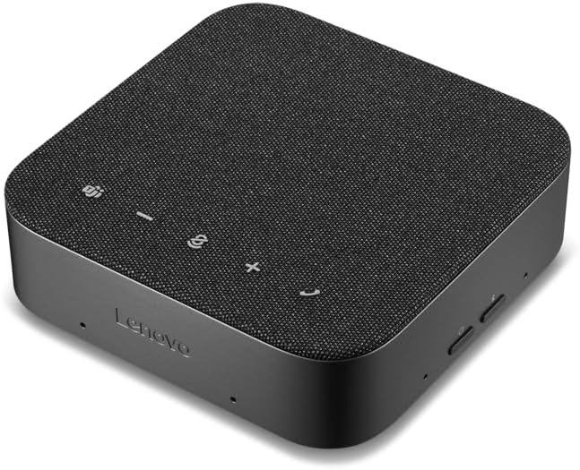 Lenovo Speakerphone, Conference Speaker, Wireless Speakerphone, Teams Certified Bluetooth Conference Call Device, AI Noise Cancellation Office Meeting Speaker, Hybrid Work - Image 3