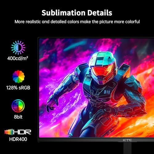 KTC 24.5 Inch 400Hz Gaming Monitor, FHD 1080P 240Hz Computer Monitor, H25X7 - Image 3