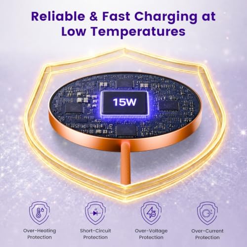 15W Wireless Charger for Apple MagSafe Charger, Magnetic Fast Charging Pad - Image 4