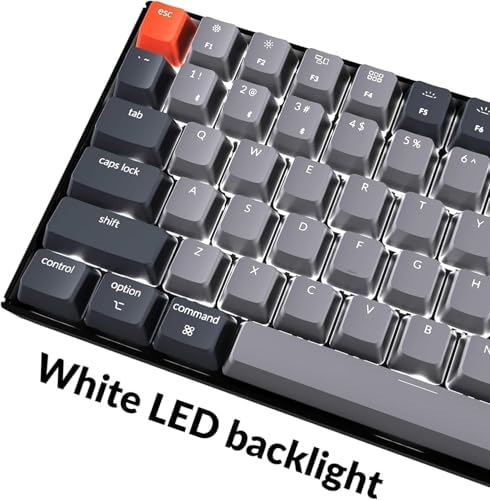 Keychron K4 96% Layout 100 Keys Wireless Bluetooth 5.1/Wired USB Mechanical Gaming Keyboard with Keychron Apex Brown Switch White LED Backlight N-Key Rollover for Mac Windows PC-Version 2 - Image 5