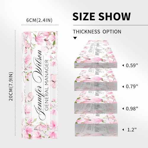Desk Name Plate Personalized, Personalized Name Plate for Desk, Custom Office Desk Decor The Office Gifts for Women Men, Acrylic Desk Accessories Employee Appreciation Gifts for Boss, Manager, Teacher - Image 5