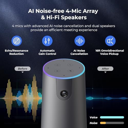 NEARITY 120 Max 4K Video Conference Camera with Mic and Speaker, 5X Zoom - Image 6