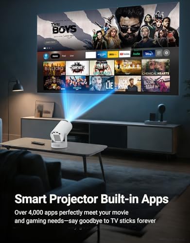 Mini Projector, Portable Projector 4K Support and 5W Speaker - Image 2
