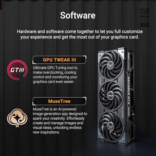 ASUS TUF Gaming GeForce RTX ™ 5080 16GB GDDR7 BTF OC Edition Gaming Graphics Card (PCIe® 5.0, HDMI®/DP 2.1, 3.6-Slot, Military-Grade Components, Detachable GC-HPWR Adapter) - Image 7