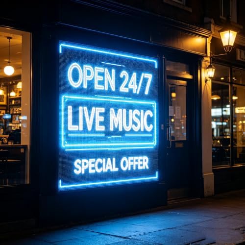YWD P4 Outdoor Full‑Color LED Sign, 40" x 40" Digital Advertising Board, High‑Resolution Scrolling Display, USB & WiFi Control, Supports Custom Images & Video for Business Storefront - Image 4