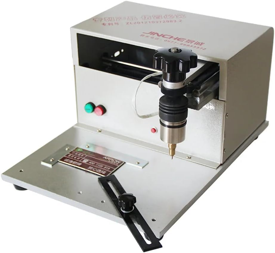 Metal Engraving Machine, Electric Marking Machine, Desktop Dot Matrix Nameplate Label Marking and Engraving Machine, 170X100mm by Unknown
