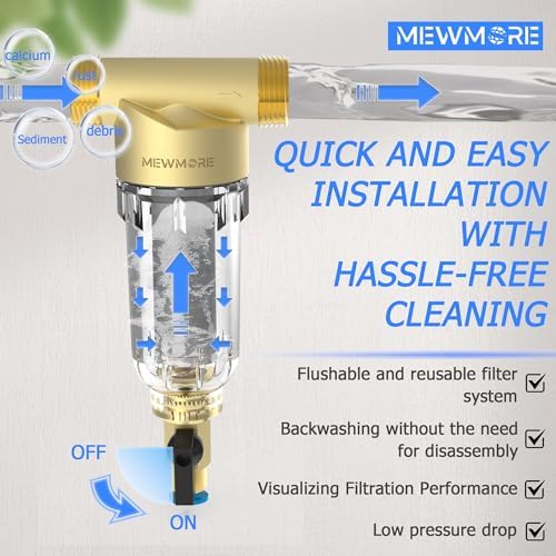 WHC40 Whole House Spin Down Sediment Filter with 1"MNPT & 3/4"FNPT - Image 5