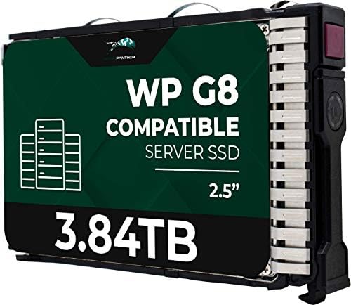 Water Panther 3.84TB SAS 12Gb/s 2.5in 15mm SSD for HP ProLiant Servers | Enterprise Solid State Drive in G8 G9 G10 Carrier by WaterPanther