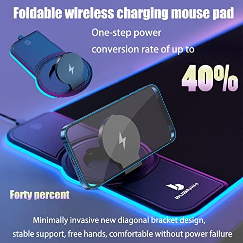 Gaming Mouse Pad,Wireless Mouse Pad Charging,15W Fast Charging - Image 4