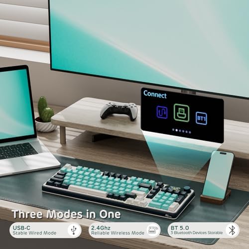 RK ROYAL KLUDGE S98 Wireless Mechanical Keyboard with Smart Display & Knob - Image 2