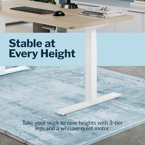 Vari ComfortEdge Electric Standing Desk – 72x30 – Light Wood/White - Image 7