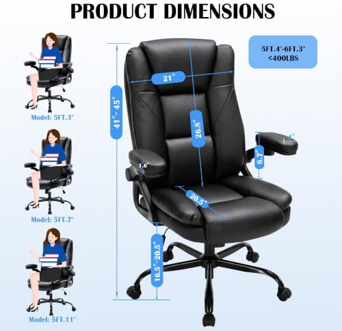 Office Chair with 3 Way Adjustable Armrest Executive Office Chair - Image 2
