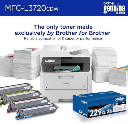 Brother MFC-L3720CDW Wireless Color Laser Printer with Scanner, Copier & Fax | Auto Duplex & 250-Sheet Capacity | Refresh Subscription Trial(1). Amazon Dash Replenishment Ready. (Renewed Premium) - Image 4