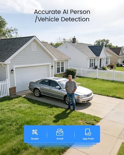 ZOSI H.265+ 1080p 16 Channel Security Camera System with AI Human Vehicle Detect, 16 x 2MP Weatherproof Surveillance CCTV Bullet Dome Camera Outdoor Indoor, 80ft Night Vision, Remote Access, 2TB HDD - Image 2