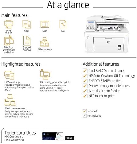 HP Laserjet Pro M227fdn All-in-One Monochrome Laser Printer with Auto Two-Sided Printing, Mobile Printing, Fax & Built-in Ethernet, Amazon Dash Replenishment Ready (G3Q79A) (Renewed) - Image 6