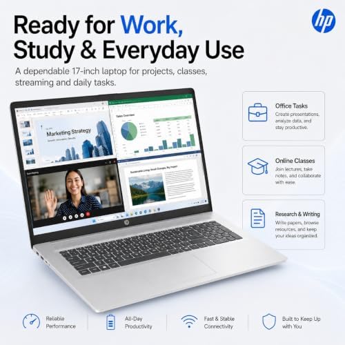HP 17 Inch Touchscreen Laptop, AMD Ryzen 5 7430U, 32GB RAM 1TB SSD - Image 6