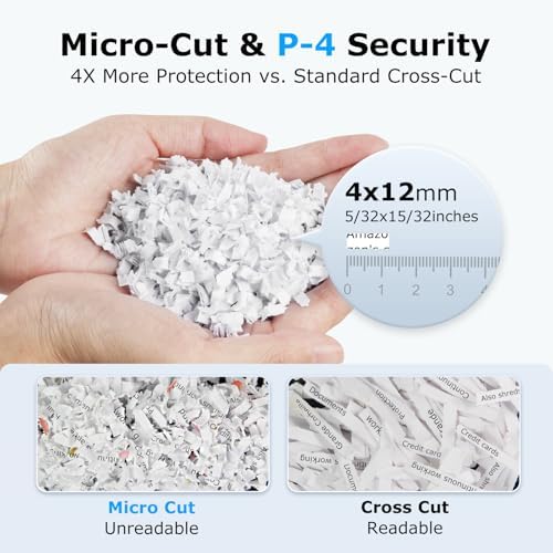BONSEN 150-Sheet Autofeed Micro-Cut Heavy Duty Paper Shredder for Office - Image 4