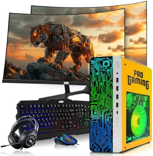 HP G4 Gaming PC, AMD Ryzen 3 Pro, 16GB RAM, 256GB SSD + 2x500GB HDD Win 11 by Amazon+Renewed