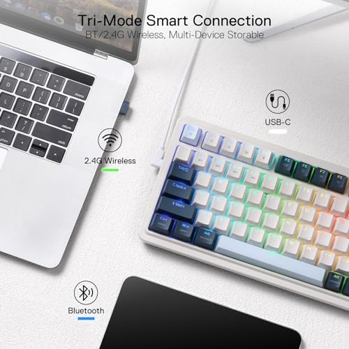 Redragon K686 PRO Wireless RGB Gasket Gaming Mechanical Keyboard, Easy Knob - Image 5