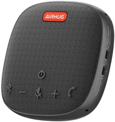 AIRHUG Conference Speaker and Microphone, Bluetooth & USB Speakerphone by AIRHUG