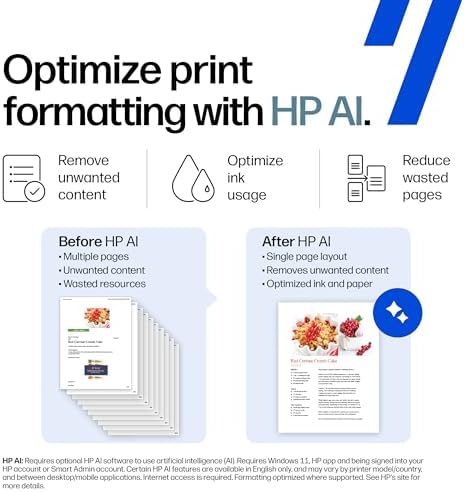 HP DeskJet 4355 Wireless All-in-One Color Inkjet Printer, Scanner, Copier, Best-for-Home, 3 Month Trial of Instant Ink Included, AI-Capable (AJ4Y0A) - Image 4