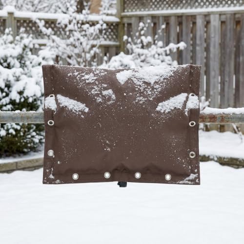 30"W x 24"H 3-Way Opening Backflow Preventer Insulation Cover (5°F), Brown - Image 6