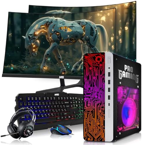 HP G4 Gaming PC, AMD Ryzen 3 Pro, 16GB RAM, 256GB SSD + 2x500GB HDD Win 11 by Amazon+Renewed