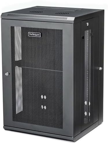 StarTech 18U Wall-Mount Cabinet, 19in, 4-Post, 16in Deep (RK1820WALHM) by StarTech