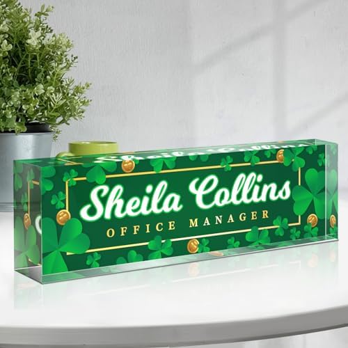 Custom Name Plate for Desk, Employee Appreciation Gifts, Office Decor by Spricoz