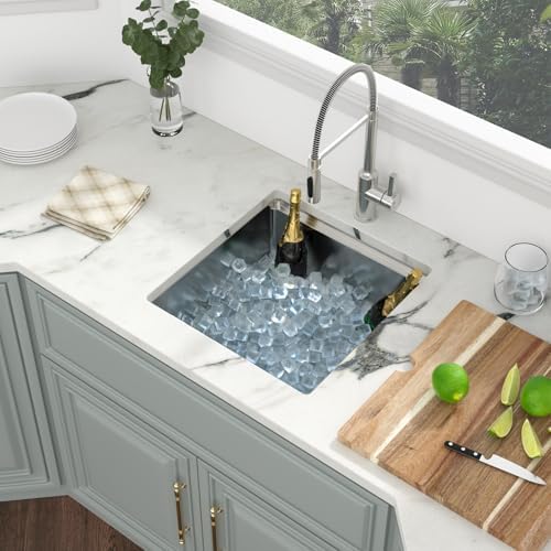 Kichae 19 Undermount Bar Sink Small Stainless Steel 16 Gauge Workstaion - Image 2