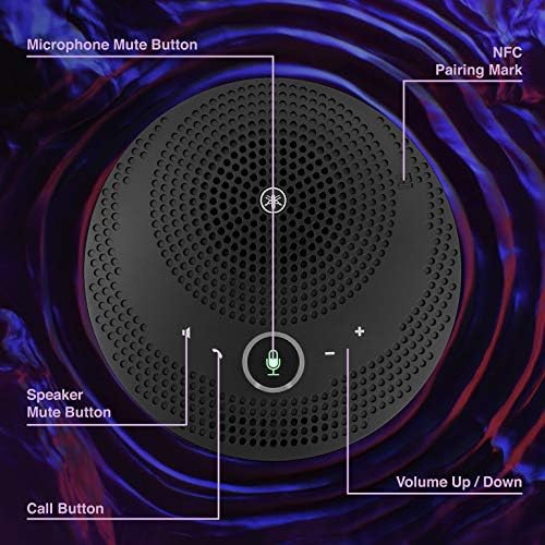 YAMAHA YVC-200 Portable USB & Bluetooth Speakerphone, Hold Meetings Anywhere, Noise Reducing Conference Phone with 10-Hour Rechargeable Battery Life - Image 5