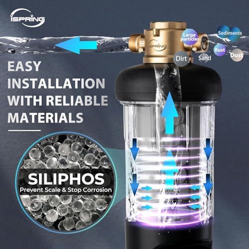 iSpring WSP50SL-ARJ Jumbo Spin Down Sediment Filter & Scale Inhibitor - Image 2